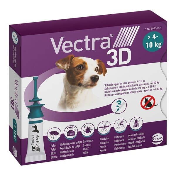 Vectra 3D Pipetas para Perros 4-10 kg